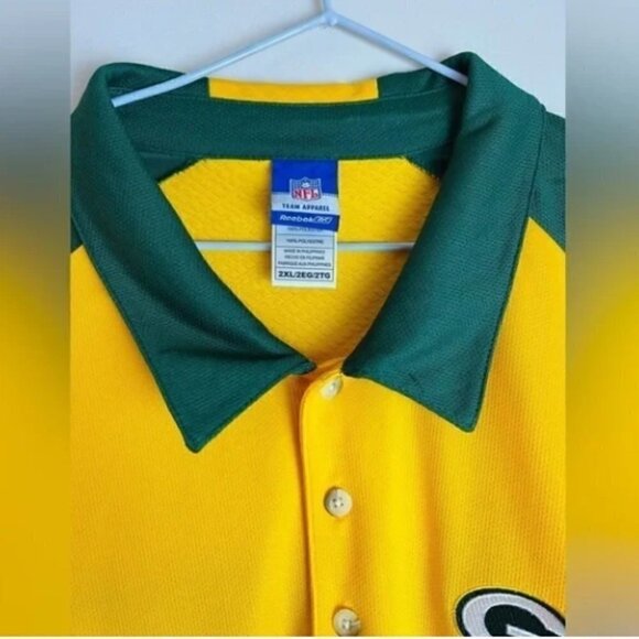 REEBOK NFL Green Bay packers polo shirt men size XXL - Picture 3 of 3